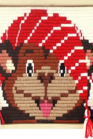 Pako Aap met slaapmuts borduren voor kinderen (pakket) Must-Have