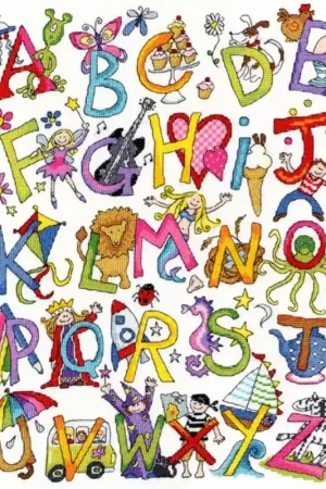 Alphabet Fun borduren (pakket) Meest Verkocht