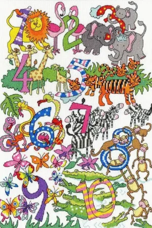 Number Fun borduren (pakket) Favoriet