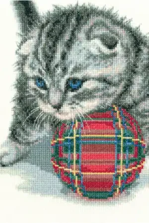 RTO Playful kitten borduren (pakket) Nieuw