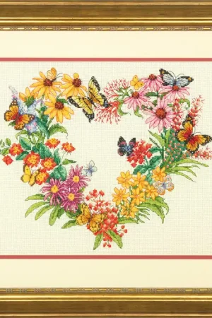 Dimensions Wildflower Wreath borduren (pakket) ** Hete Deal