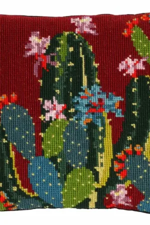 Favoriet Pako Cactussen Zuiver Wol Kruissteekkussen pakket 160.803