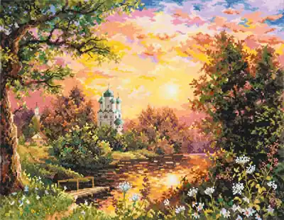 Magic Needle Sunset borduren (pakket) 043-008 Premium