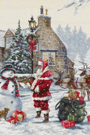 Populair Luca-S Santa's Cottage borduren (pakket) BU5011