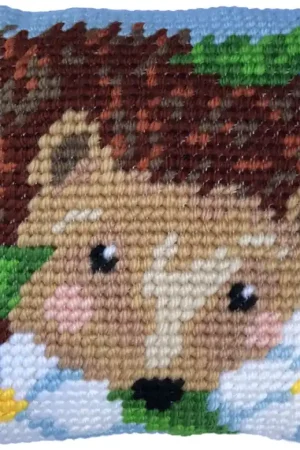 Weekendaanbieding Needleart World Daisy Hedgehog Kruissteekkussen pakket