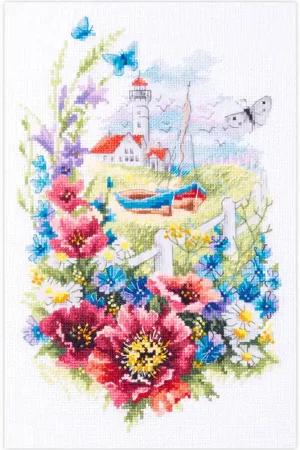 Magic Needle Wild Flowers of the Coast borduren (pakket) 210-351 Laatste Kans