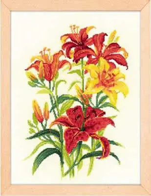 Weekendaanbieding RIOLIS Tiger Lilies borduren (pakket) 1782 **