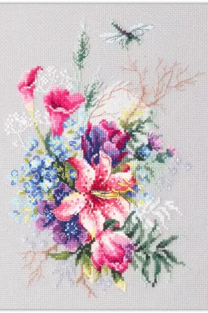 Magic Needle Tulips and Lily borduren (pakket) 210-302 Voordeelprijs