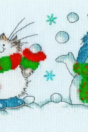 Actieprijs Bothy Threads The Margaret Sherry Collection It's Snow Fun Without You borduren (pakket) XMS43 **