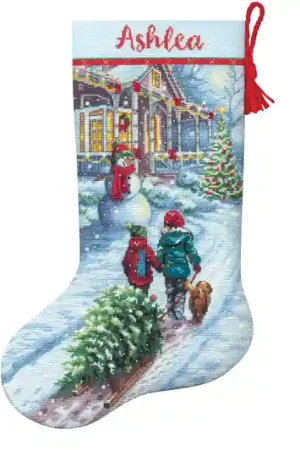 Dimensions Cross-stitch kit. Christmas Tradition Stocking 70-08995 Merkproduct