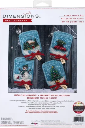 Dimensions Christmas Jar Ornaments 70-08997 Laatste Versie