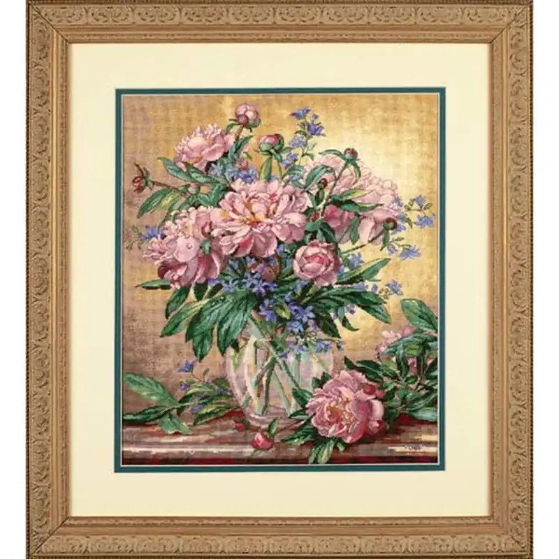 Dimensions Peonies and Canterbury Bells 35211 Uitverkoop