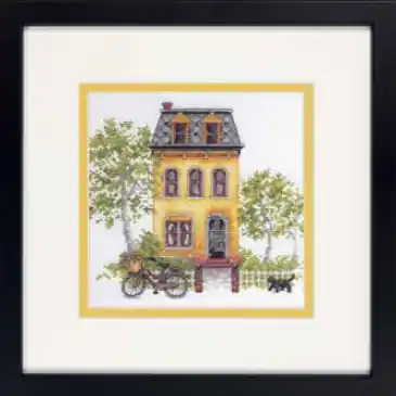 Dimensions Yellow House 70-65226 Rechtstreeks Van De Fabrikant