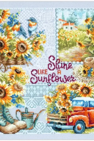 Beperkt Aanbod Magic Needle Shine like a Sunflouer! borduren (pakket) 540-704 **