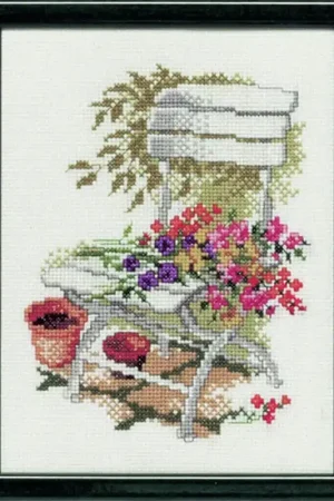 Koop Online Pako Tuinstoel met veldboeket borduren (pakket) 215.365