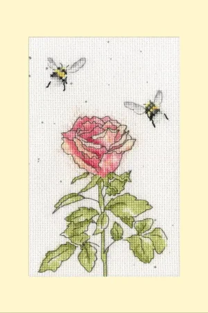 Alleen Vandaag Bothy Threads Hannah Dale Bee Mine Forever XGC59-TP Wenskaart borduren