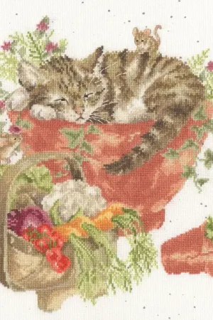 Snelle Levering Bothy Threads Hannah Dale Purrrfect Spot XHD149 borduren (pakket)