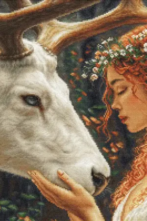 Beperkt Aanbod Luca-S The Gentle Spirit of the Forest GOLD G724 Petit Point borduren (pakket)