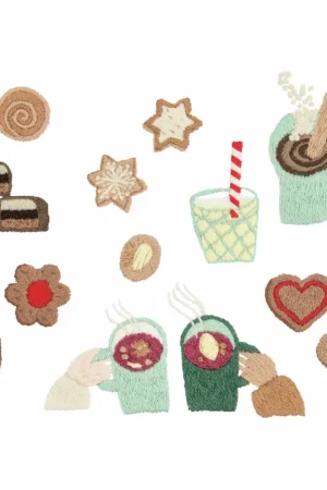 Koop Vandaag Rico Design Stick & Stitch borduurpakket Koekjes 23 stuks