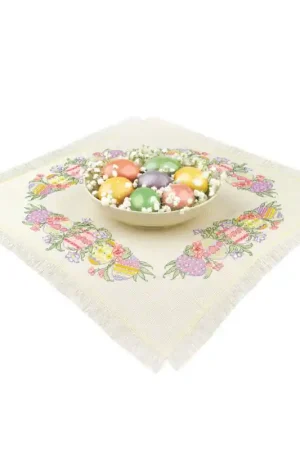 Direct Beschikbaar RIOLIS Easter Joy Table Topper 2322 borduren (pakket)