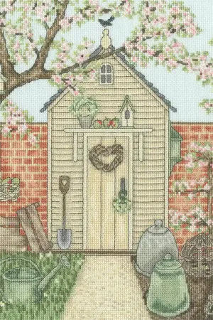 Seizoensaanbieding Bothy Threads Sally Swannell Potting Shed borduren (pakket) XSS19