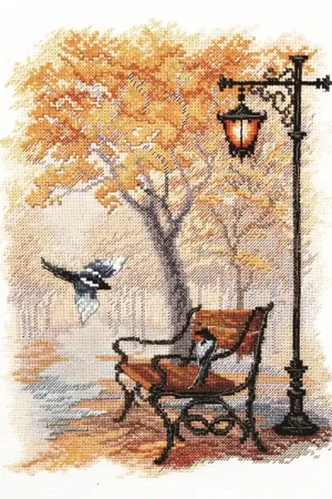 Actieprijs Momentos Mágicos M-538 In the autumn park borduren (pakket)