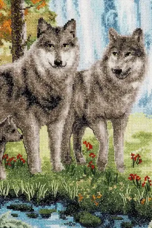 Momentos Mágicos M-469 Wolf family borduren (pakket) Bestseller