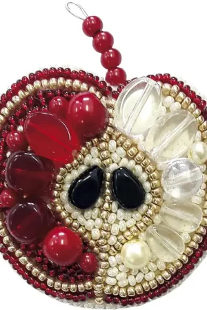 Hete Deal Momentos Mágicos BP-188 Red apple Broche maken (pakket)