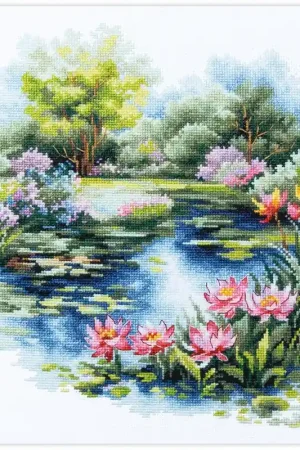 Magic Needle The Water Lily Pond 070-038 borduren (pakket) Actieprijs