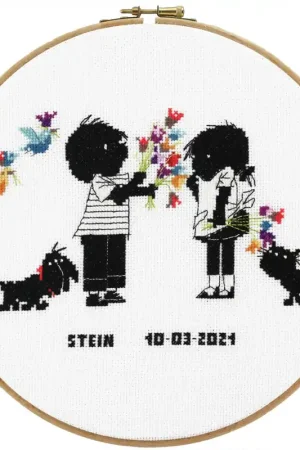 Pako Jip & Janneke met vriendjes borduren (pakket) Express Levering