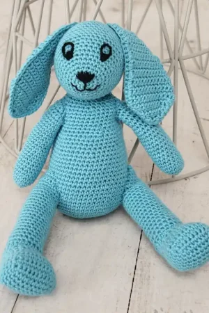 Ricorumi Haakset Lenny het konijntje in hemelsblauw Tijdelijk Beschikbaar