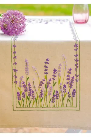 Vervaco Tafelloper Lavendel PN-0222932 borduren (pakket) Veilige Betaling