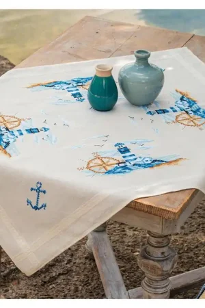 Vervaco Tafelkleed Marine PN-0206977 borduren (pakket) Fabrieksprijs