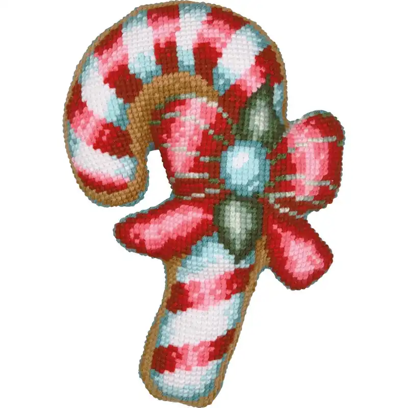 Betaalbaar Vervaco Candy Cane Kruissteekvormkussen pakket met rug PN-0215331