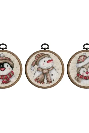 Vervaco Winterfiguurtjes Miniatuur kit set van 3 PN-0206920 Beperkt Aanbod