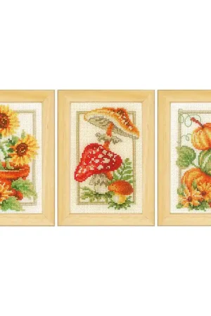 Gecertificeerd Vervaco Herfst Miniatuur kit borduren PN-0147594