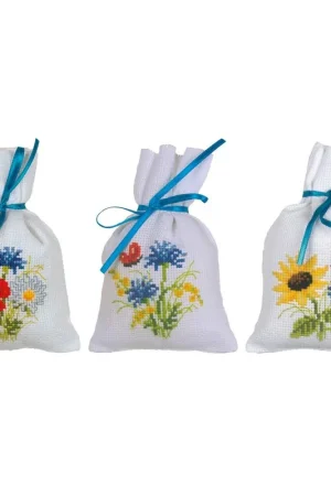 Direct Beschikbaar Vervaco Veldbloemen Kruidenzakje kit set van 3 PN-0200952