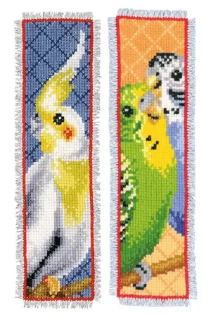 Vervaco Parkieten set van 2 bladwijzer borduren PN-0146574 Alleen Vandaag