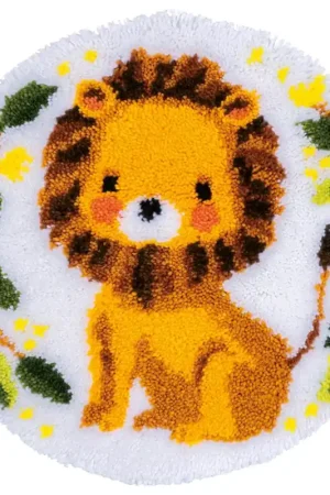 Gereduceerde Prijs Vervaco Leeuw Knoopvormtapijt PN-0198531