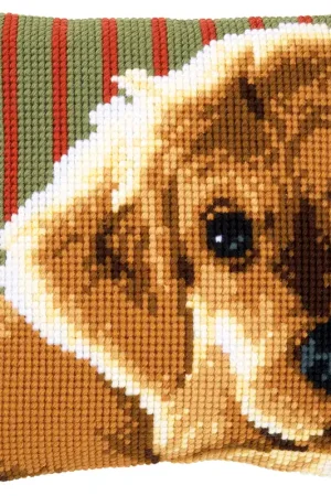 Goedkoop Vervaco Lieve pup Kruissteekkussen pakket PN-0158555