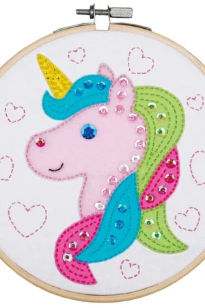 Fabrieksprijs Vervaco Knutselkit met vilt Eenhoorn Kits 4 Kids PN-0180497 **