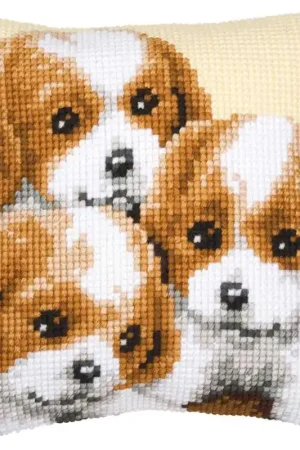 Gecertificeerd Vervaco 3 pups Kruissteekkussen pakket PN-0008507