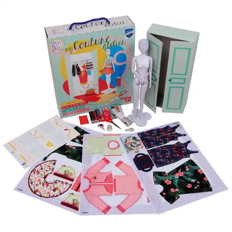 Vervaco Dress Your Doll My Couture Atelier Floral Startersset PN-0183287 Finale Uitverkoop