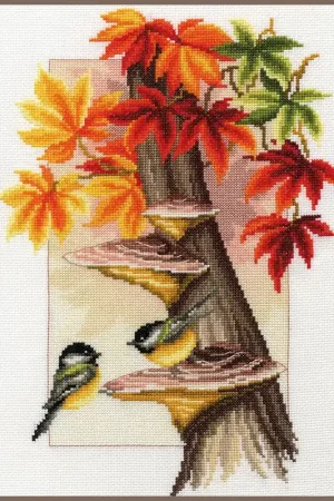 Bestseller Vervaco Meesjes tussen herfstbladeren borduren (pakket) PN-0157566