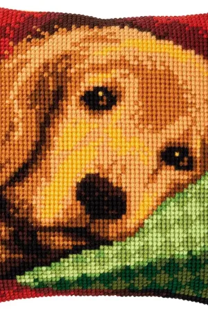 Vervaco Slaperig hondje Kruissteekkussen pakket PN-0158268 ** Aanbieding