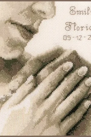 Gratis Retour Vervaco Bruidspaar handen borduren (pakket) PN-0002294 **