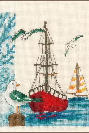 Gereduceerde Prijs Vervaco Zeilboot borduren (pakket) PN-0173173