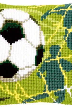 Vervaco Voetbal Kruissteekkussen pakket Gecertificeerd