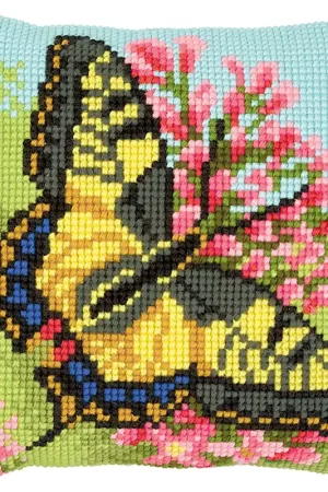 Betaalbaar Vervaco Vlinder Kruissteekkussen pakket