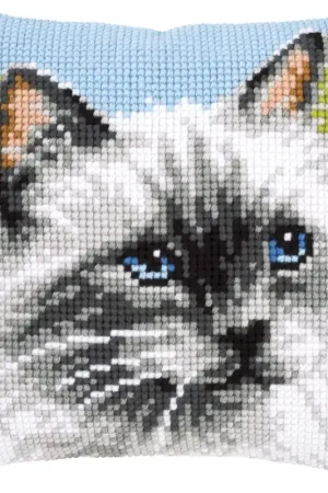 Vervaco Siamese kat Kruissteekkussen pakket Seizoensaanbieding